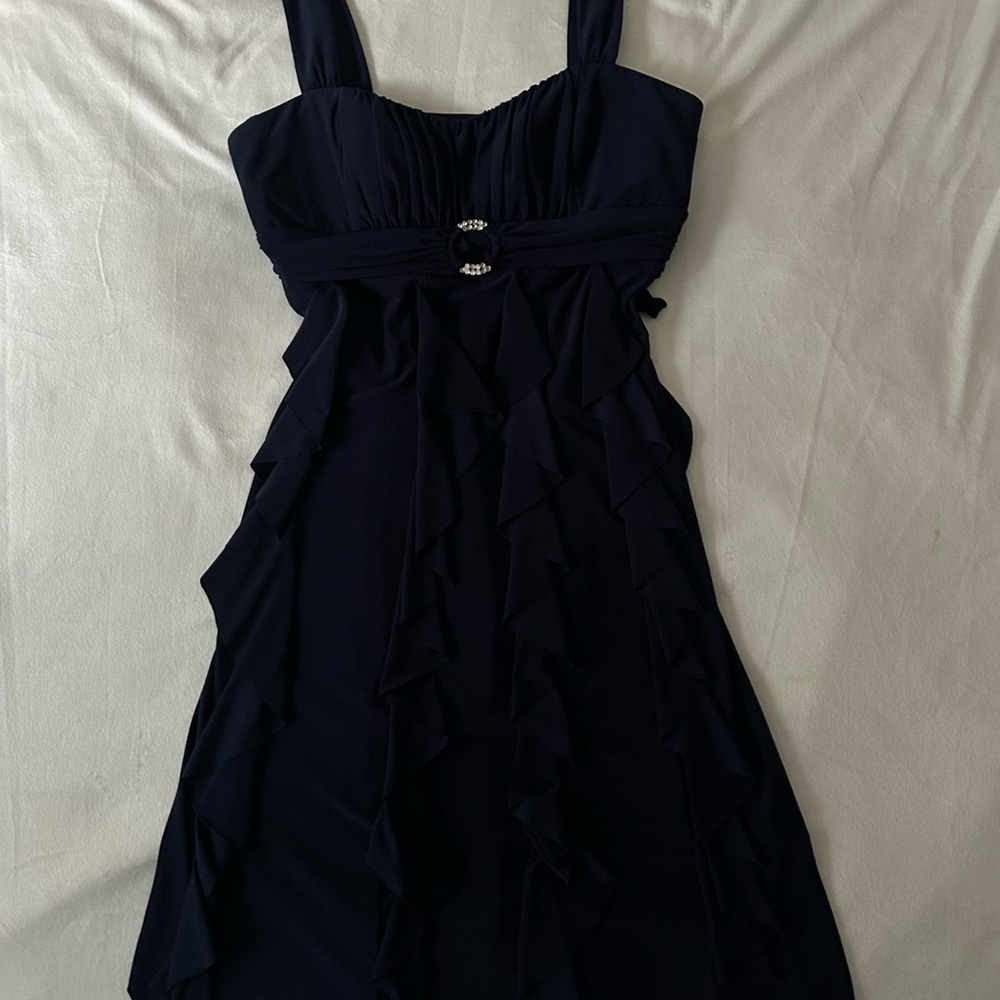 Scarlett Nite Black Square Neck Sleeveless Mini Sundress
